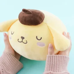 Sleeping Pompompurin Round Plushie - Medium
