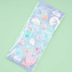 Snow Cafe Puffy Stickers