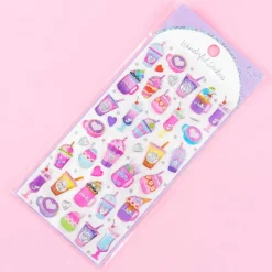 Sparkle Drinks Puffy Stickers