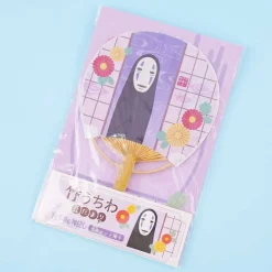 Spirited Away No-Face Bamboo Fan Greeting Card