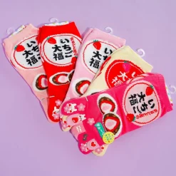 Strawberry Daifuku Toe Socks