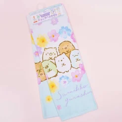 Sumikko Gurashi Flowery Thin Bath Towel