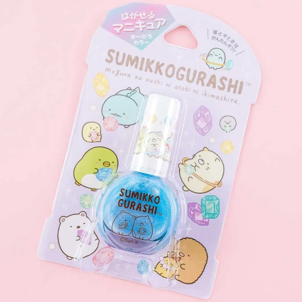 Sumikko Gurashi & Jewels Shiny Nail Polish - Aqua