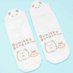 Sumikko Gurashi Back Embroidery Socks - Shirokuma