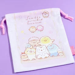 Sumikko Gurashi Birds Drawstring Pouch