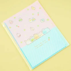 Sumikko Gurashi Bunny Time Double-Page File Folder With Back Pocket