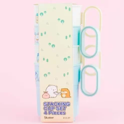 Sumikko Gurashi Camping Stacking Cups Set - 4 pcs