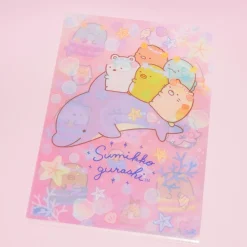 Sumikko Gurashi Dolphin Ride Clear A4 Folder