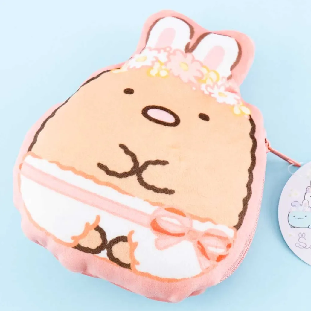 Sumikko Gurashi Easter Bunny Plushie Pouch - Tonkatsu