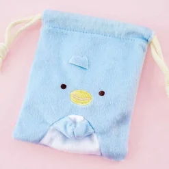 Sumikko Gurashi Embroidered Mini Drawstring Pouch - Penguin