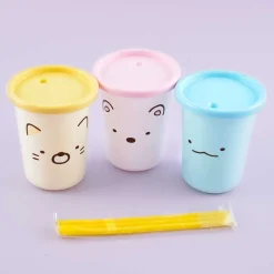 Sumikko Gurashi Face Reusable Tumbler With Straw Set