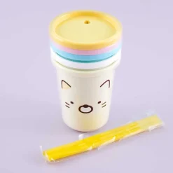 Sumikko Gurashi Face Reusable Tumbler With Straw Set