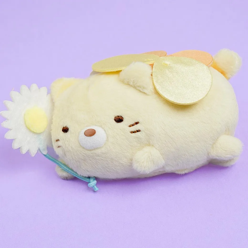Sumikko Gurashi Fairy Flower Garden Plushie Badge - Neko