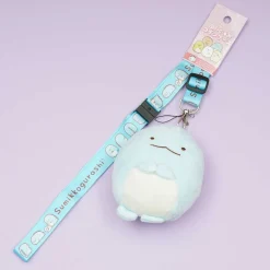 Sumikko Gurashi Fluffy Coin Purse With Neck Strap - Tokage