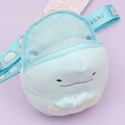 Sumikko Gurashi Fluffy Coin Purse With Neck Strap - Tokage