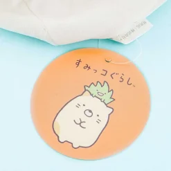 Sumikko Gurashi Fluffy Drawstring Pouch - Neko