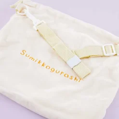 Sumikko Gurashi Fluffy Drawstring Pouch - Neko