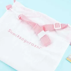 Sumikko Gurashi Fluffy Drawstring Pouch - Shirokuma