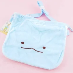 Sumikko Gurashi Fluffy Drawstring Pouch - Tokage