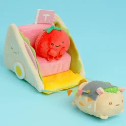 Sumikko Gurashi Food Kingdom Plushie Set - Tomato & Rice Pony / Mini