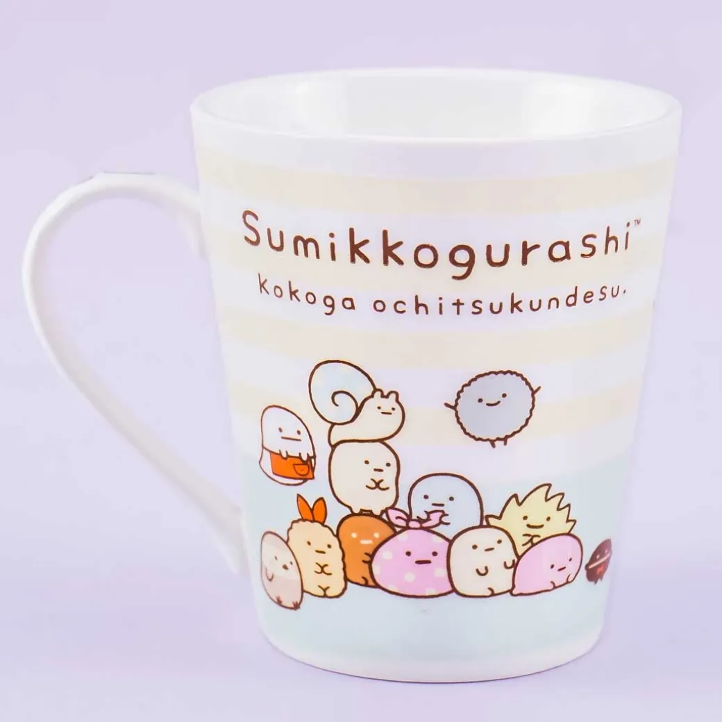 Sumikko Gurashi Friends Forever Striped Mug
