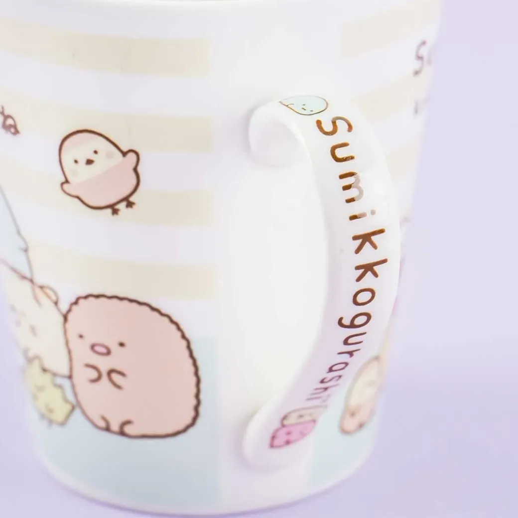 Sumikko Gurashi Friends Forever Striped Mug