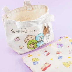 Sumikko Gurashi Friendship Canvas Tote Bag With Insulated Pouch