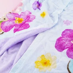 Sumikko Gurashi Giant Florals Wrap Towel With Buttons