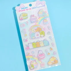Sumikko Gurashi Holographic Puffy Stickers - Rainbow Dessert