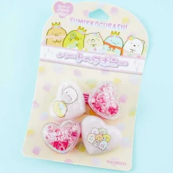 Sumikko Gurashi Jewel Love Hearts Hair Tie Set - Pink