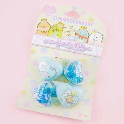 Sumikko Gurashi Jewel Love Hearts Hair Tie Set - Blue
