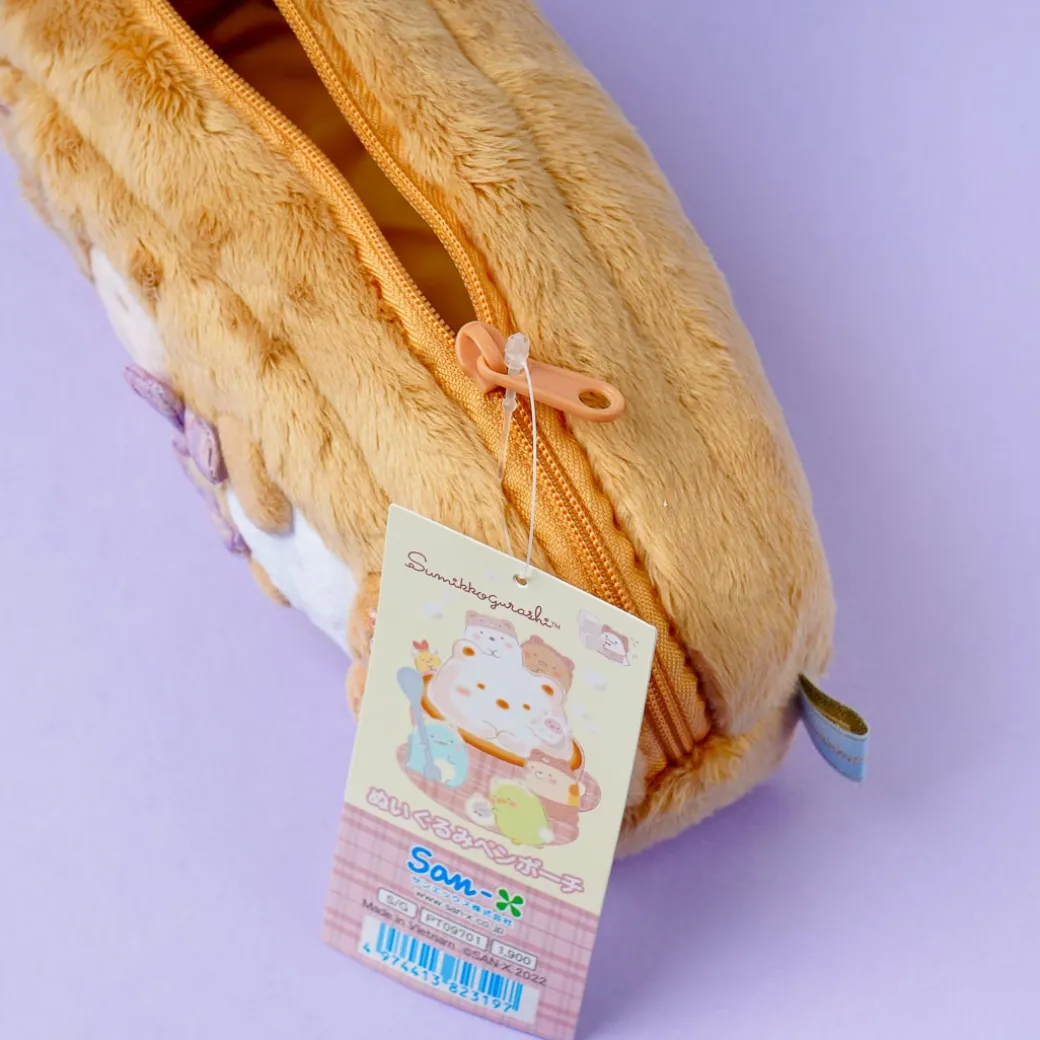 Sumikko Gurashi Kuma Cafe Fluffy Pen Case - Tapioca