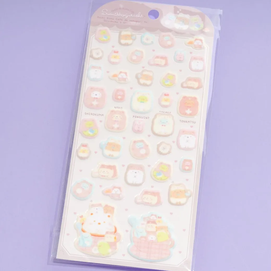 Sumikko Gurashi Kuma Cafe Onesie Hangout Puffy Stickers