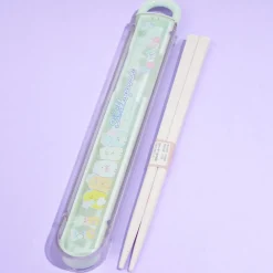 Sumikko Gurashi Line Up Antibacterial Chopsticks With Case