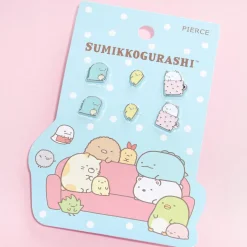 Sumikko Gurashi Lounging Silver Earring Set
