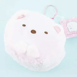 Sumikko Gurashi Macaron Fluffy Plushie Charm - Shirokuma