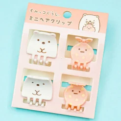Sumikko Gurashi Mini Hair Clip Set - Shirokuma & Furoshiki