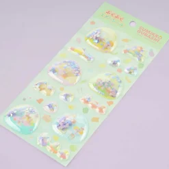 Sumikko Gurashi Puku Puku Air Puffy Stickers - Food Kingdom