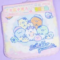 Sumikko Gurashi Rainbow Dessert Face Towel Set - 3 Pcs