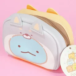 Sumikko Gurashi Shiba Face Double-Sided Pouch - Neko & Tokage