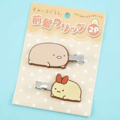 Sumikko Gurashi Side Bangs Hair Clips - Tonkatsu & Ebifurai no Shippo Lying Down