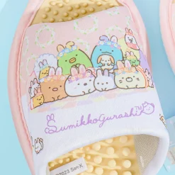 Sumikko Gurashi Spring Bunnies Accupressure Slippers - Light Pink