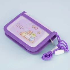 Sumikko Gurashi Spring Flowers Wallet With Neck Strap