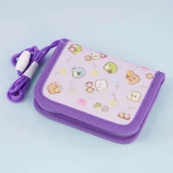 Sumikko Gurashi Spring Flowers Wallet With Neck Strap