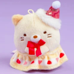 Sumikko Gurashi Strawberry Christmas Plushie - Neko / Mini