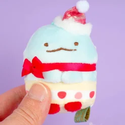 Sumikko Gurashi Strawberry Christmas Plushie - Tokage / Mini