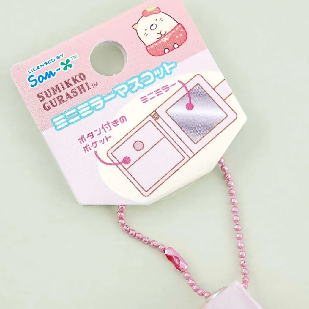 Sumikko Gurashi Strawberry Fair Pocket Mirror With Case
