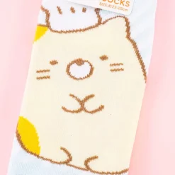 Sumikko Gurashi Striped Socks - Chef Neko