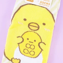 Sumikko Gurashi Striped Socks - Penguin? & Tapioca