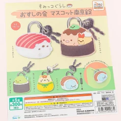 Sumikko Gurashi Sushi-no-Kai Padlock Gachapon